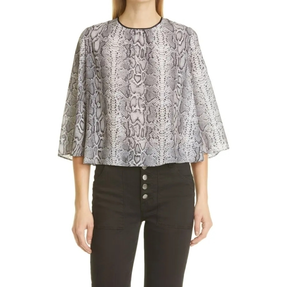 New Smythe | Bardot Snake Print Blouse